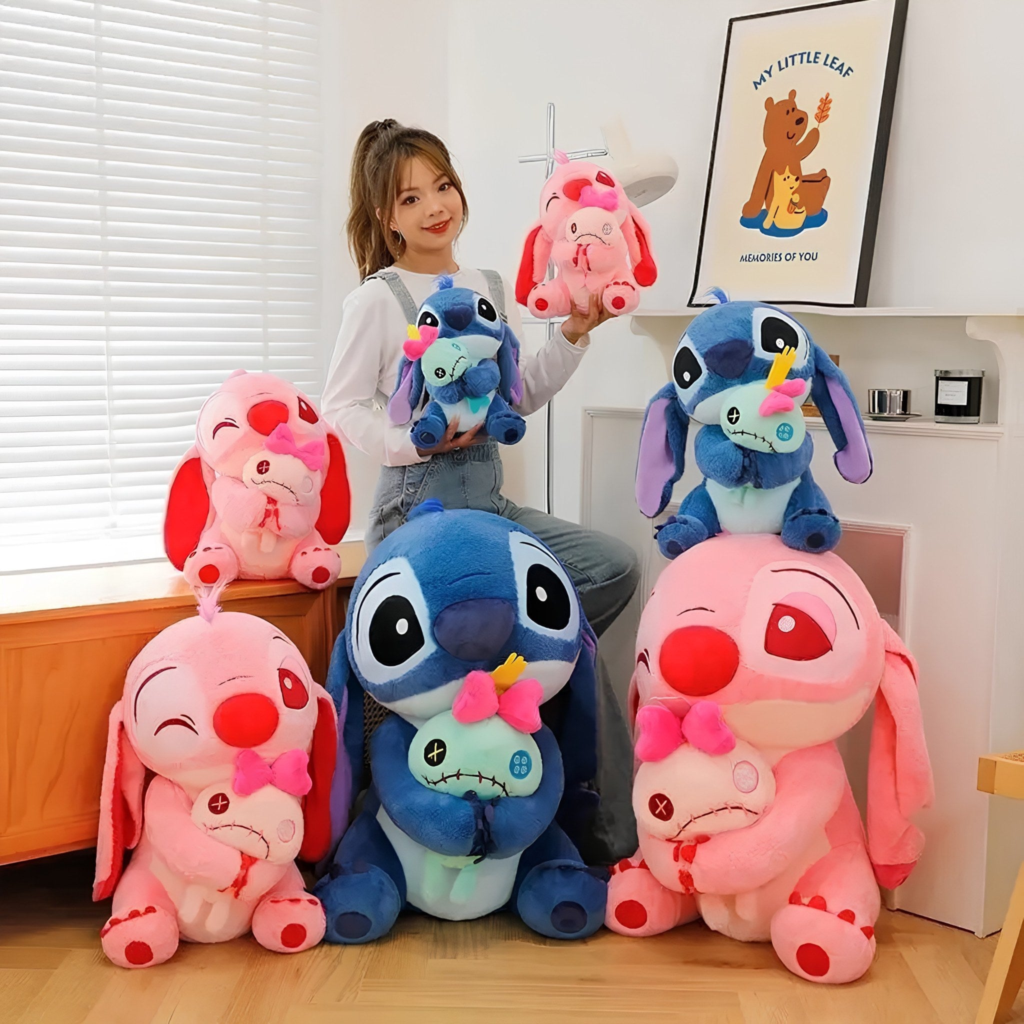 Little Big Eyes Monster Plush Doll 2PCS Set (M)