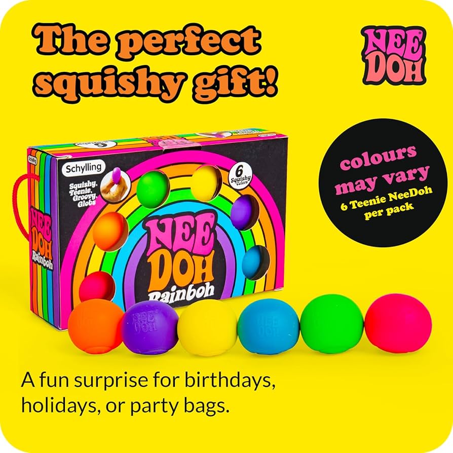 Nee Doh Rainbow Ball Set of 6pcs