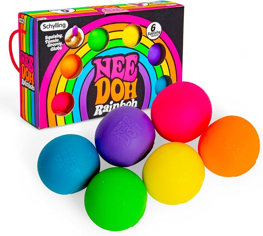 Nee Doh Rainbow Ball Set of 6pcs