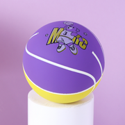 Yellow-Purple Spliced Bear Rubber Ball