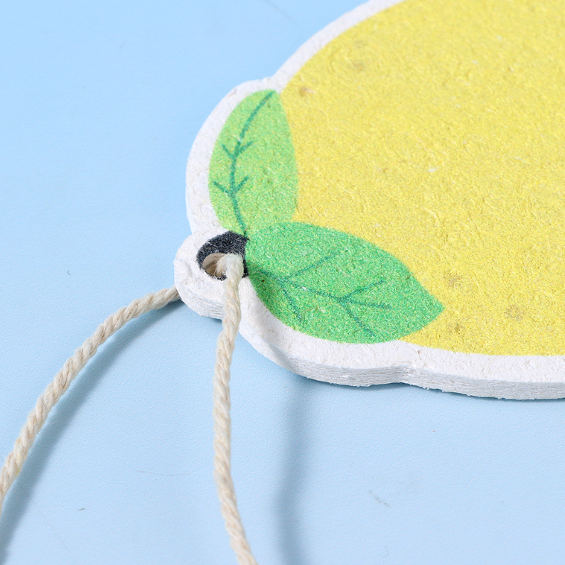 Wood Pulp Cotton Dishwashing Sponge (Lemon)