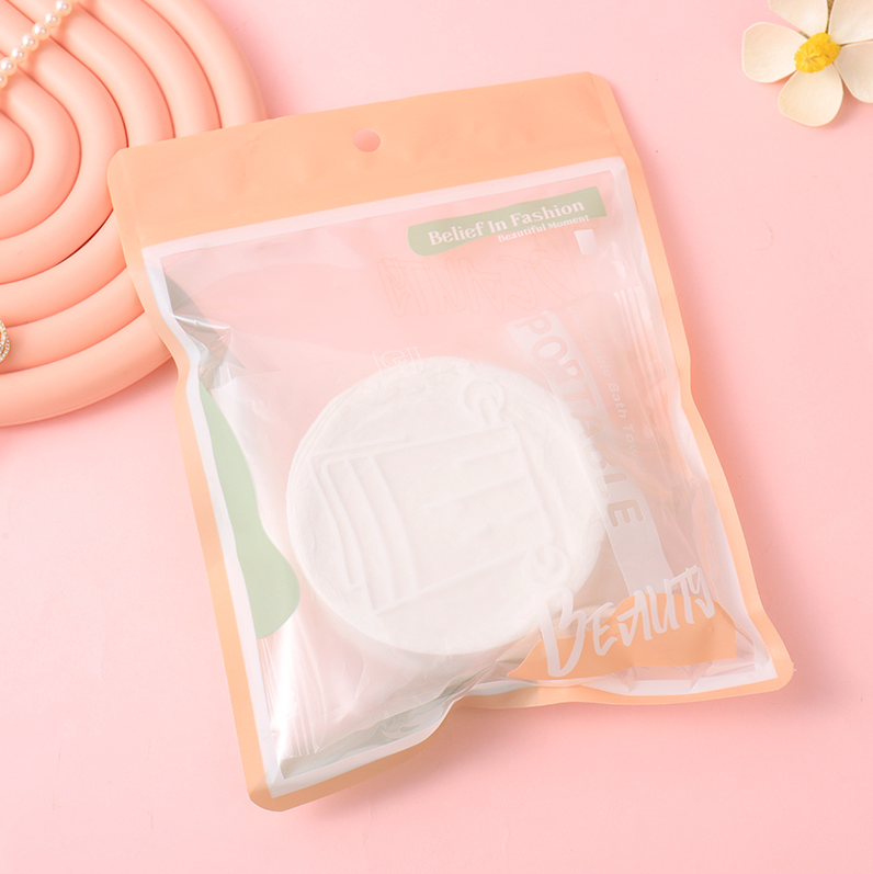 Pink Series Portable Compressed Bath Towel Tablets 2PCS