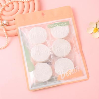 Pink Series Portable Compressed Towel Tablets 6PCS