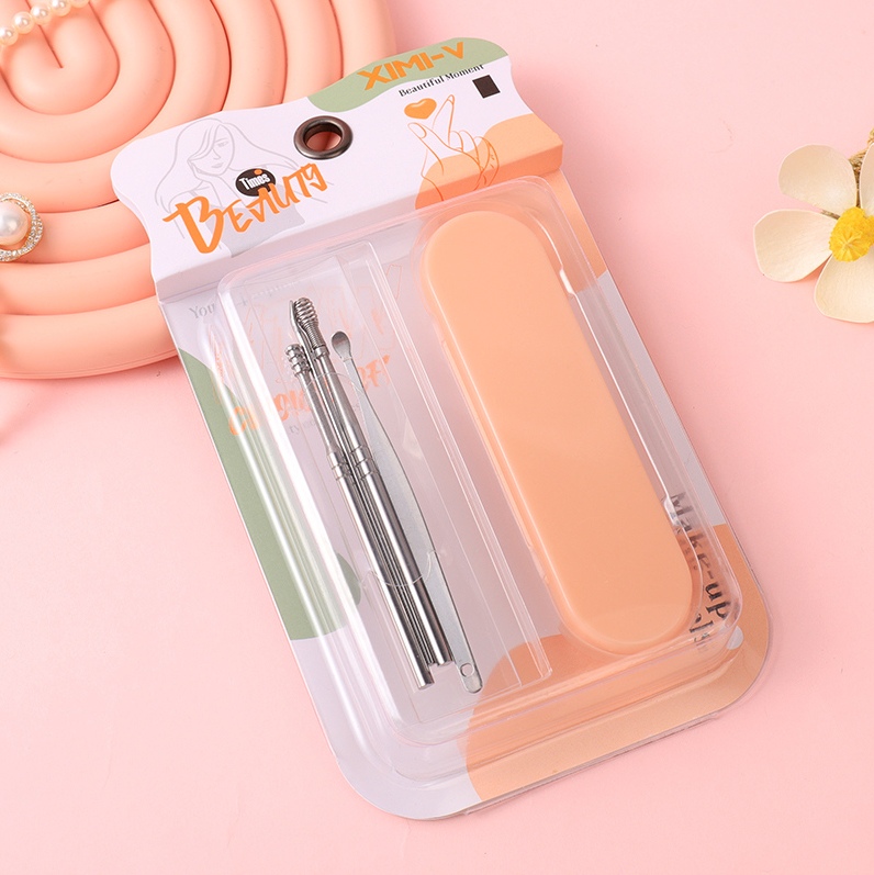Pink series ear picking care combination