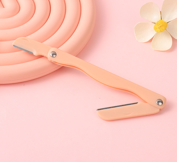 Pink Series Foldable Dual-Head Eyebrow Trimmer