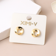 Minimalist Gold-Plated Stud Earrings