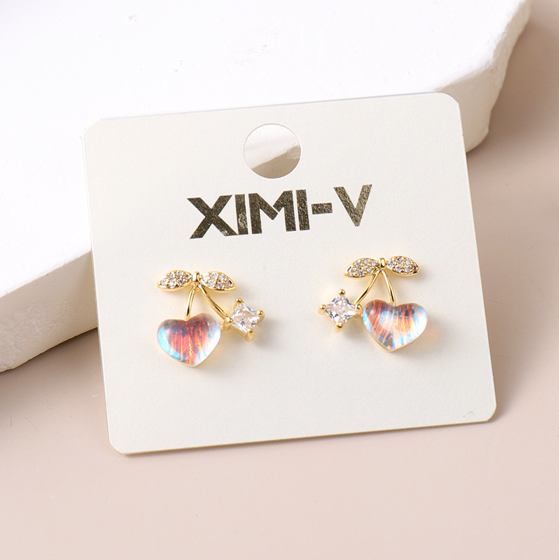 Popular Flower Gold-Plated Stud Earrings