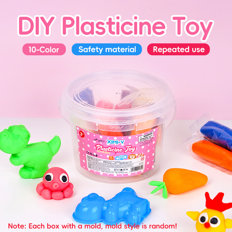 10-color Model Playdough Drum Set (Color)