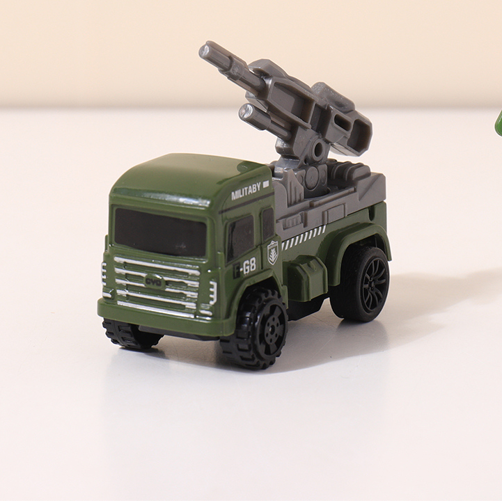 Pull Back Military Truck Toys Set (Green)