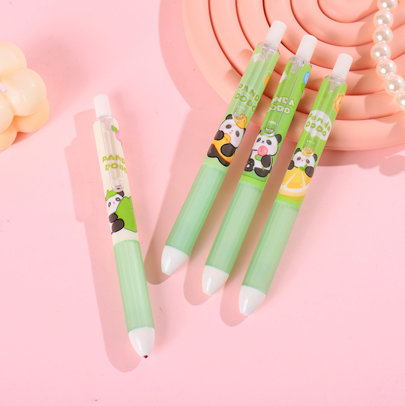 BOBO Family Green Panda Press neutral pen Black 0.5mm
