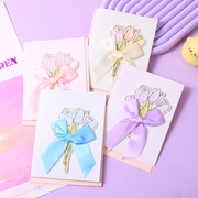 Bowknot Flower Pop Up Greeting Card