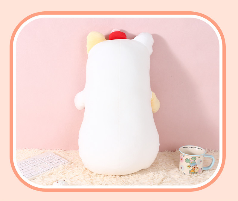 Good night Baby Cat Long Pillow (white)