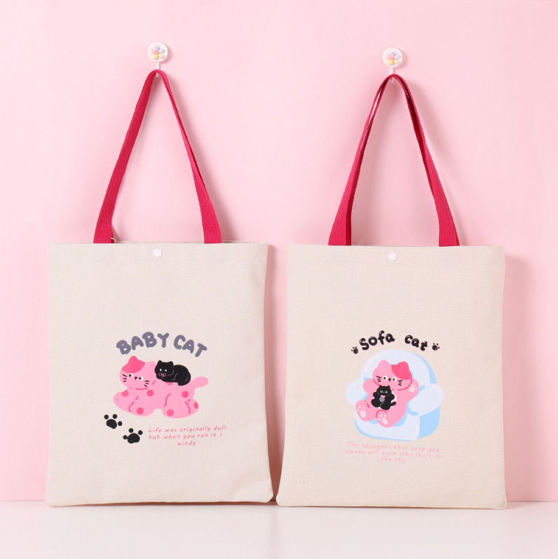 Leisurely Cat Canvas Bag (Mixed colors)