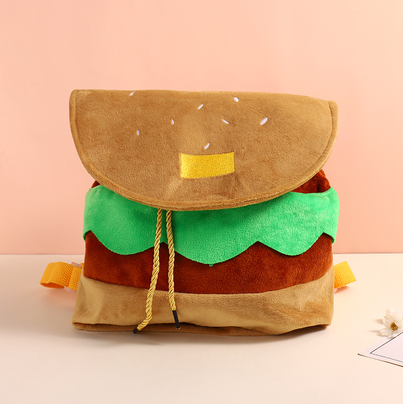 Hamburger Shaped Backpack