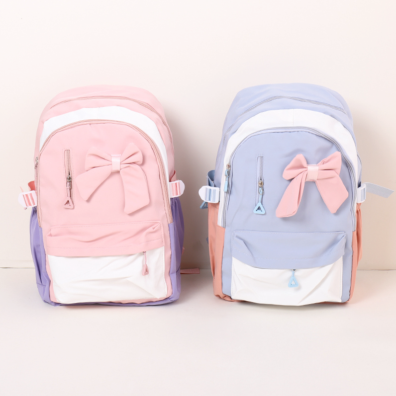 Fashion Macaron Bow Large Capacity Backpack (Mixed)