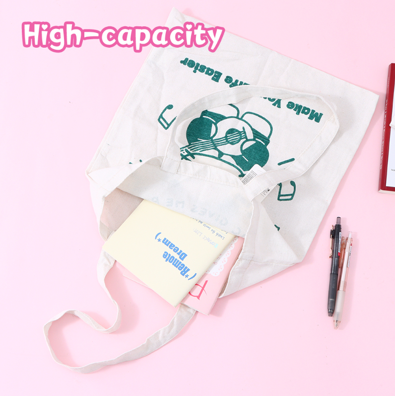 Cat musician canvas bag