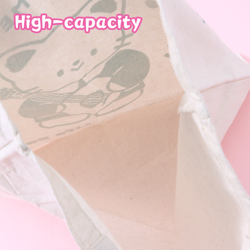 Cat musician canvas bag