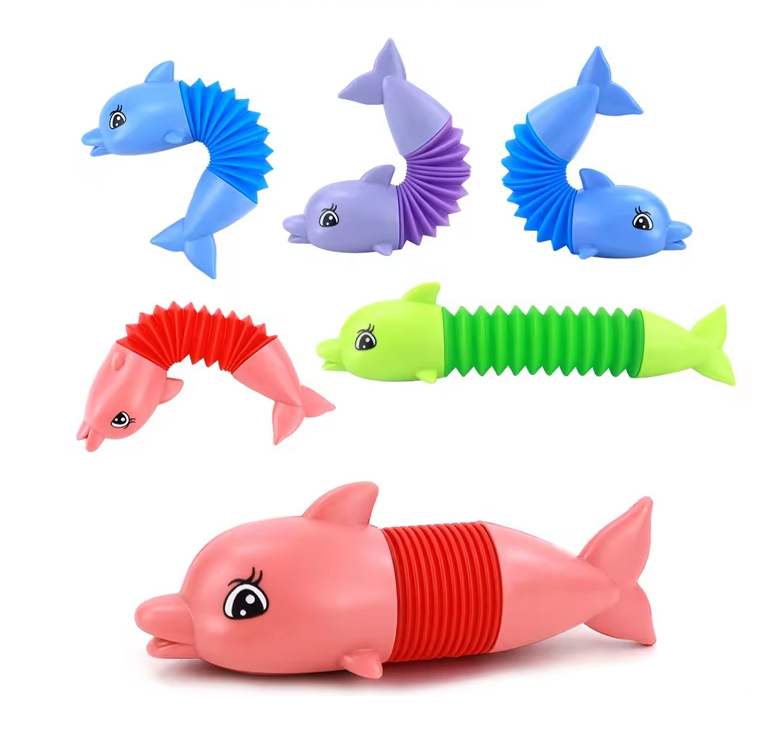 Pop Tube Fidget Toy - Dolphin