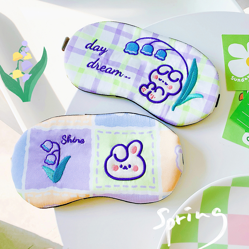Lily of the Valley Series Ice Pack Eye Mask (Mixed color)