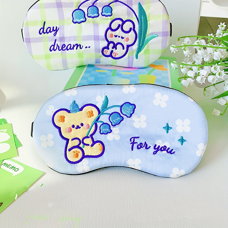 Lily of the Valley Series Ice Pack Eye Mask (Mixed color)