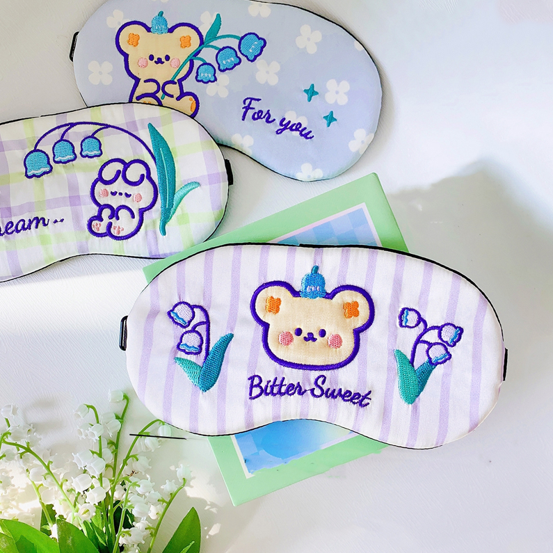 Lily of the Valley Series Ice Pack Eye Mask (Mixed color)