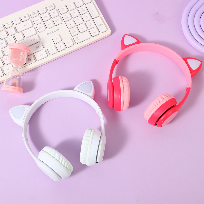 Fancy Cat Ears Cute shape Headphone 23BF06(pink)