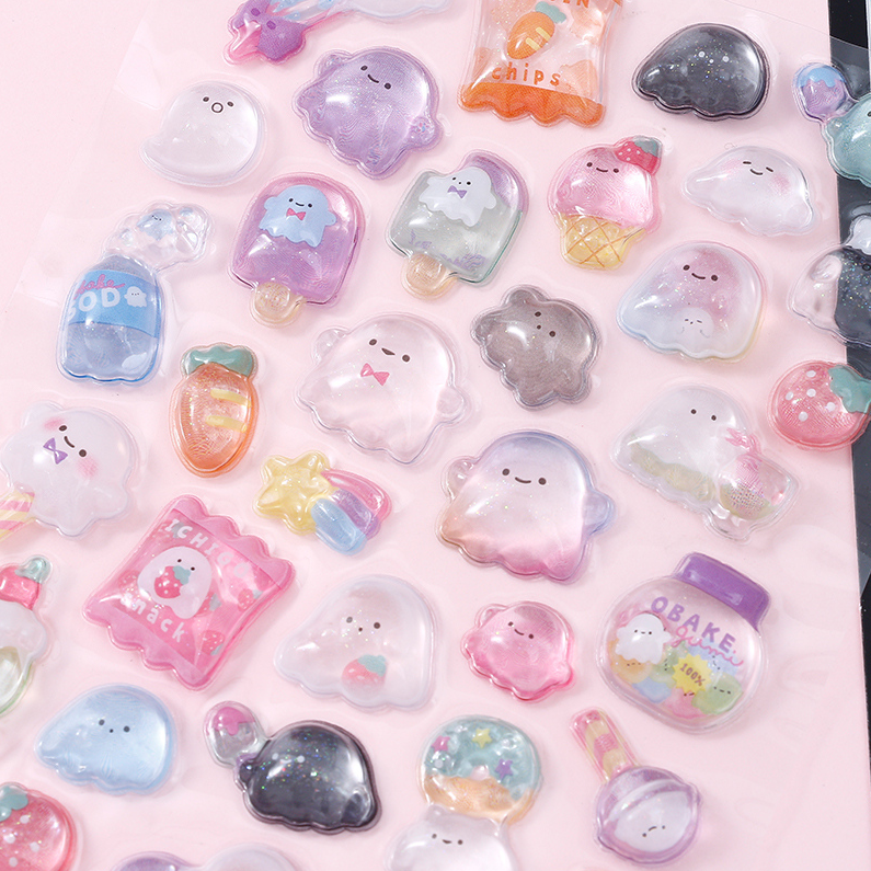 SL-BBW3D Relief Fun Stickers 1-4