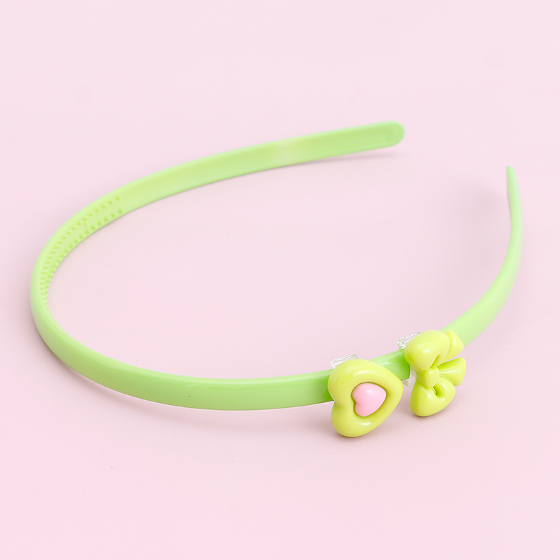 Double head colorful love bow tie headband