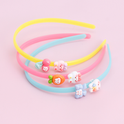 Double head bright face cartoon AB group headband