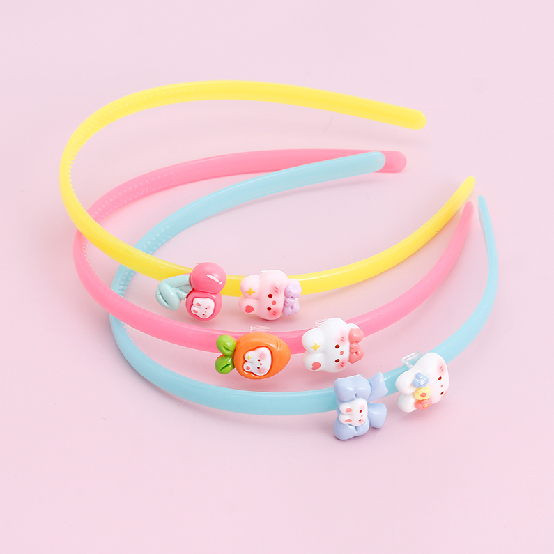 Double head bright face cartoon AB group headband