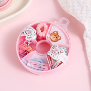 Doughnut band hairpin ring set