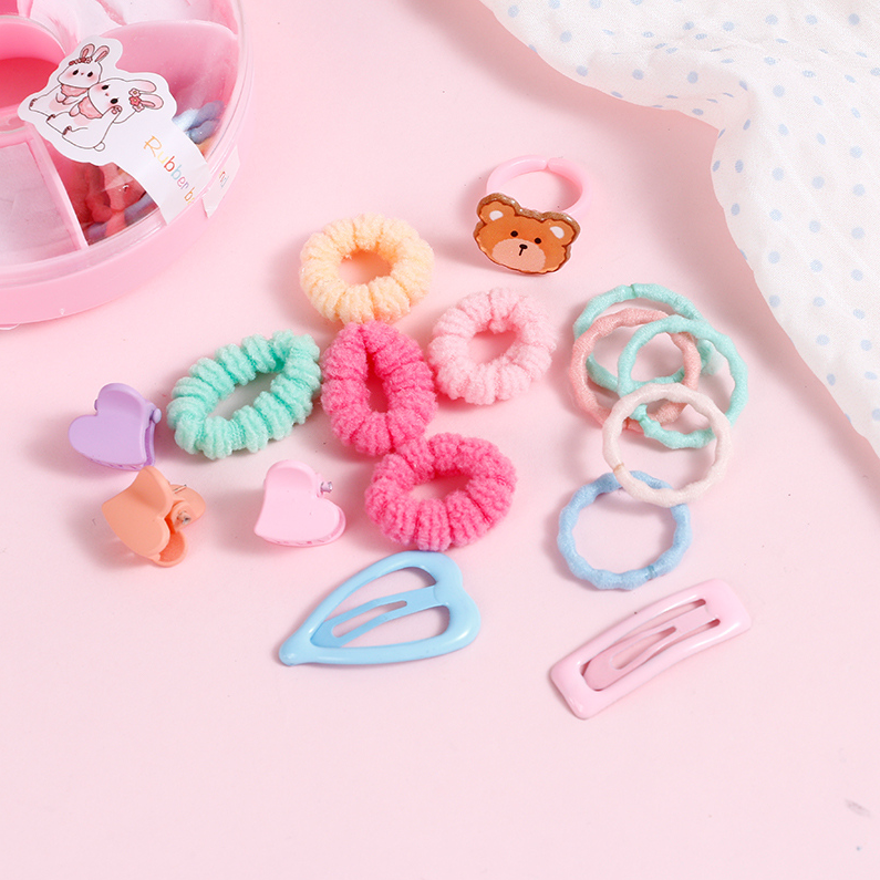 Doughnut band hairpin ring set