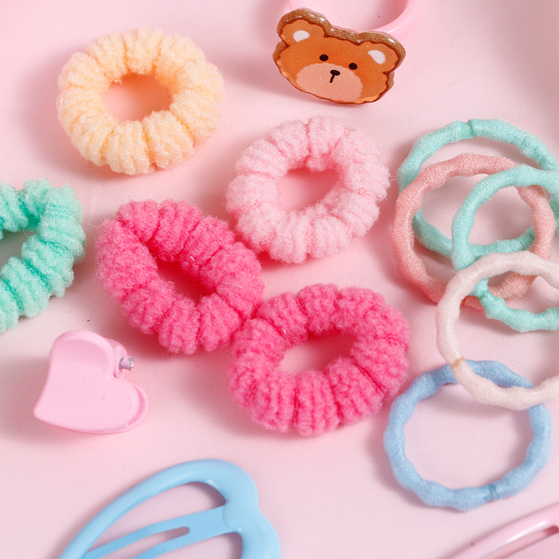 Doughnut band hairpin ring set
