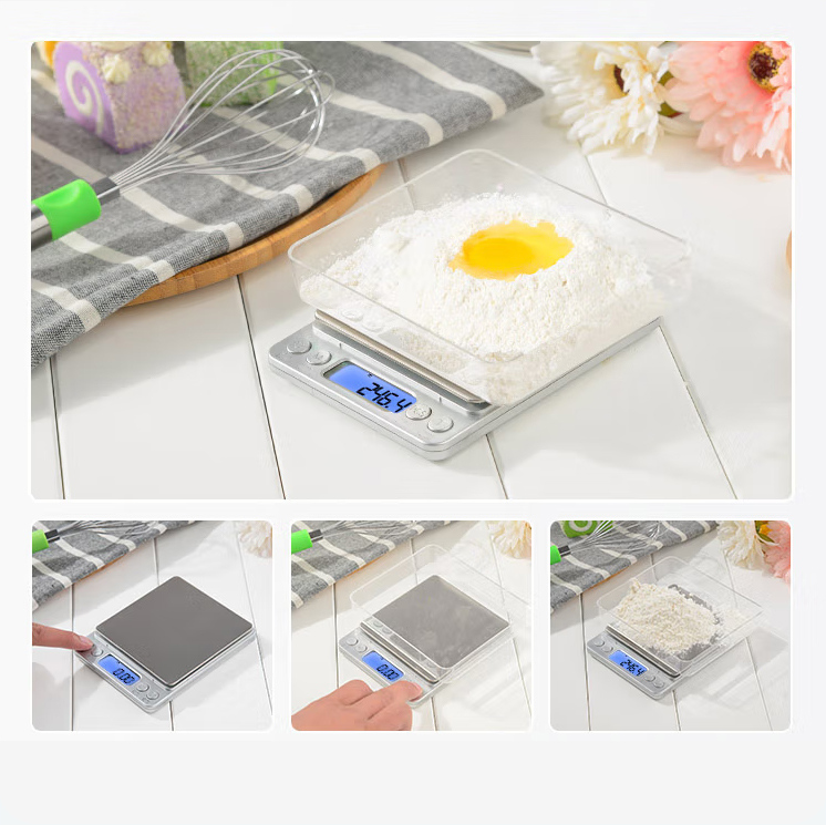 Mini Stainless Steel Kitchen Scale (Silver) R2000