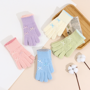 Korean gloves for women with five fingers