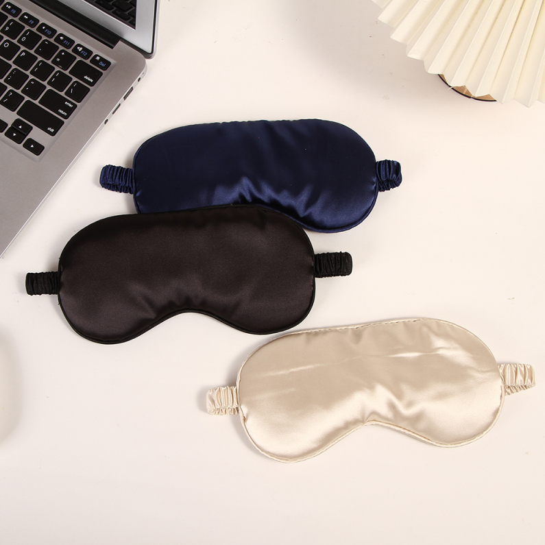 Solid Color Silk Like Eye Mask