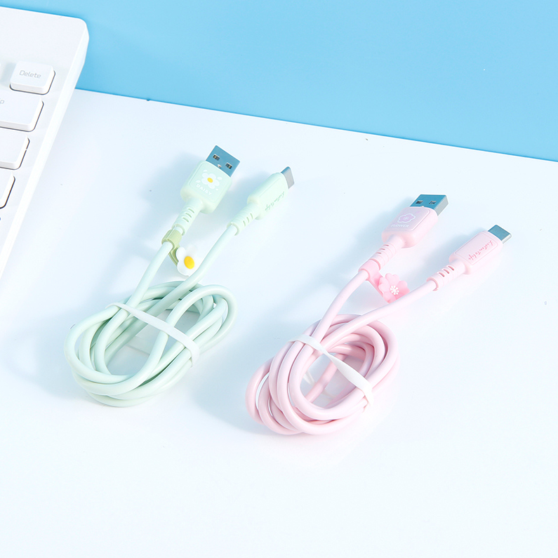 Flower sea Sugar Type-C data cable (color mixing) -21NF0402