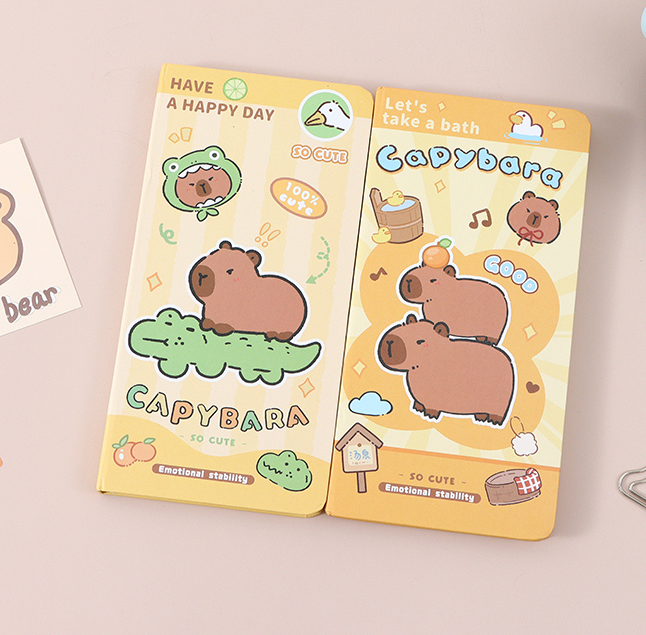 Cute Capybara Series Loose-Leaf Notebook - 82 Sheets