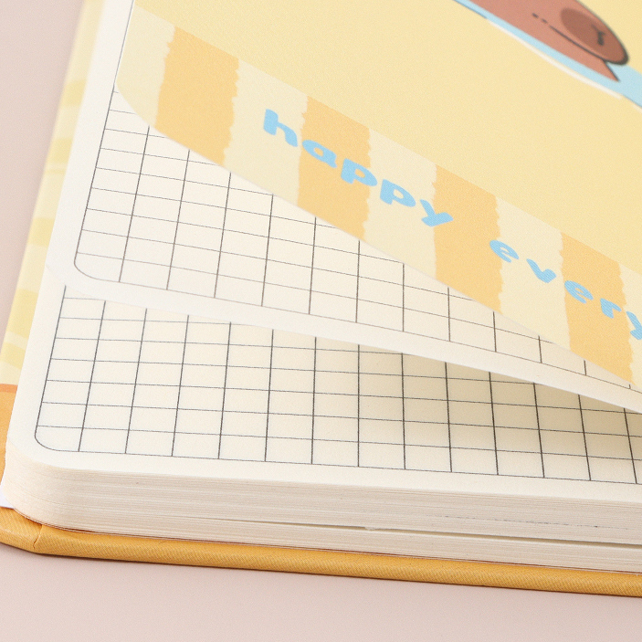 Cute Capybara Series Loose-Leaf Notebook - 82 Sheets