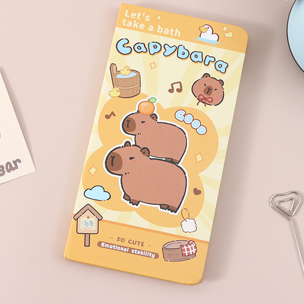 Cute Capybara Series Loose-Leaf Notebook - 82 Sheets
