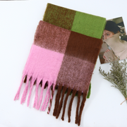 Vintage Soft Waxy Mohair Scarf for Adults (Mixed)