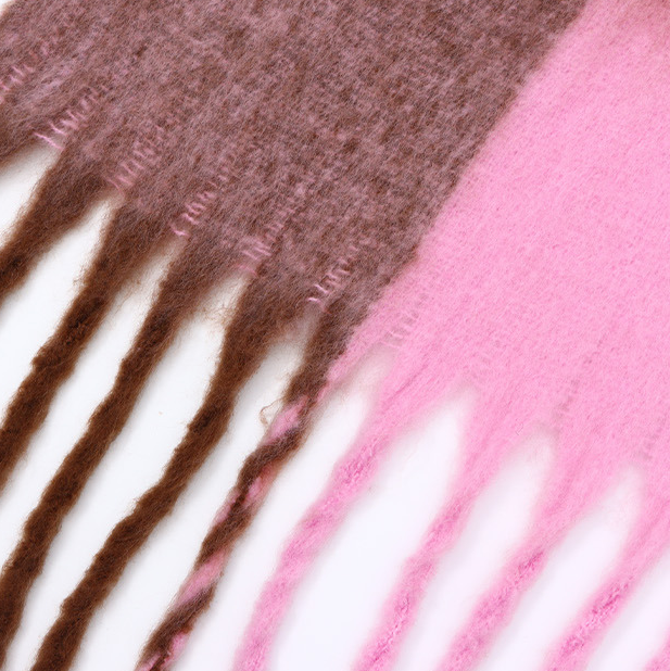 Vintage Soft Waxy Mohair Scarf for Adults (Mixed)