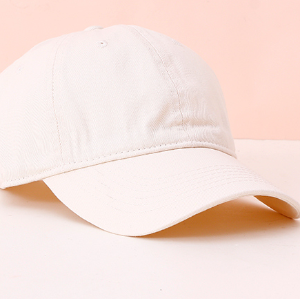 Classic Solid Color Fashion Baseball Cap (Beige)