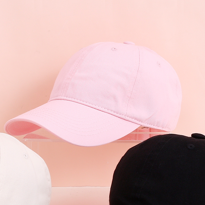 Classic Solid Color Fashion Baseball Cap (Pink)
