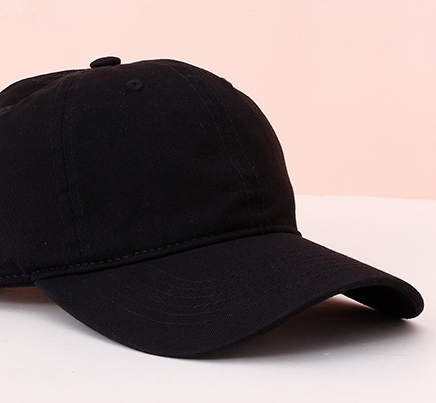 Classic Solid Color Fashion Baseball Cap (Black)