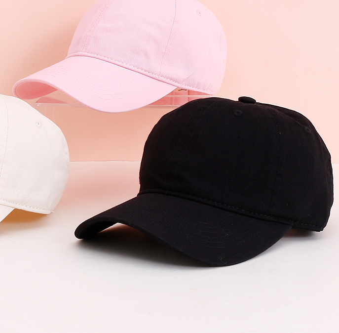 Classic Solid Color Fashion Baseball Cap (Black)