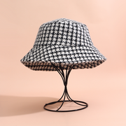 Thousand Bird Check Fisherman's Hat (Black)