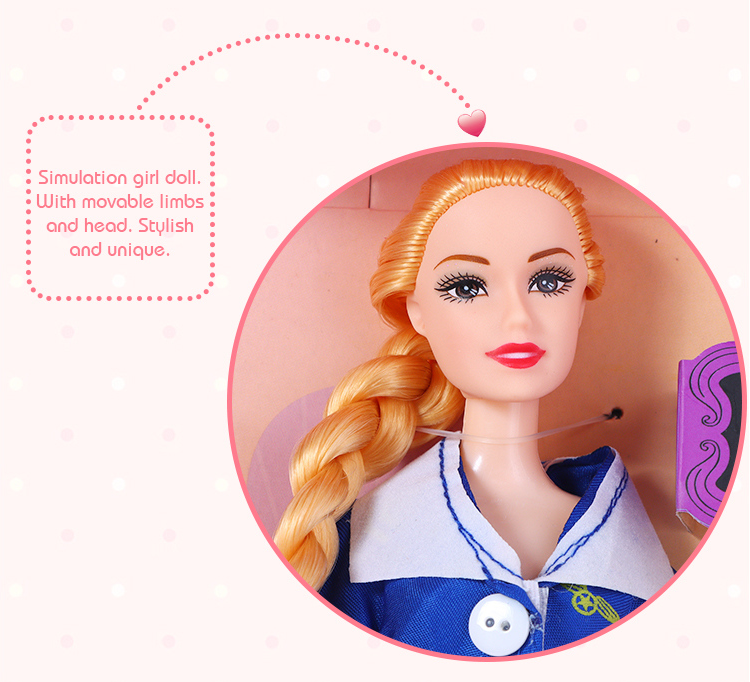 Large-Sized Doll Toy - Costume Girl - Stewardess Set