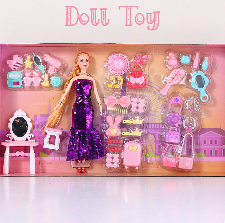 Large-Sized Doll Toy - Fashion Girl Gressing Up Set