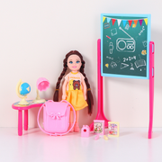 Lovely Little Girl Study Doll Set         (5 Inches)